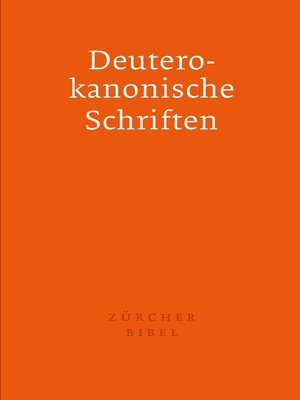 cover image of Zürcher Bibel--Separata Deuterokanonische Schriften